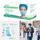 50x Medizinische Mundkappen 3-lagige Einweg-Mundmasken - Blau 50x Medizinische Mundkappen 3-lagige Einweg-Mundmasken - Blau