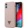 Guess Guess Apple iPhone 12 Mini Roze Backcover hoesje - silicone