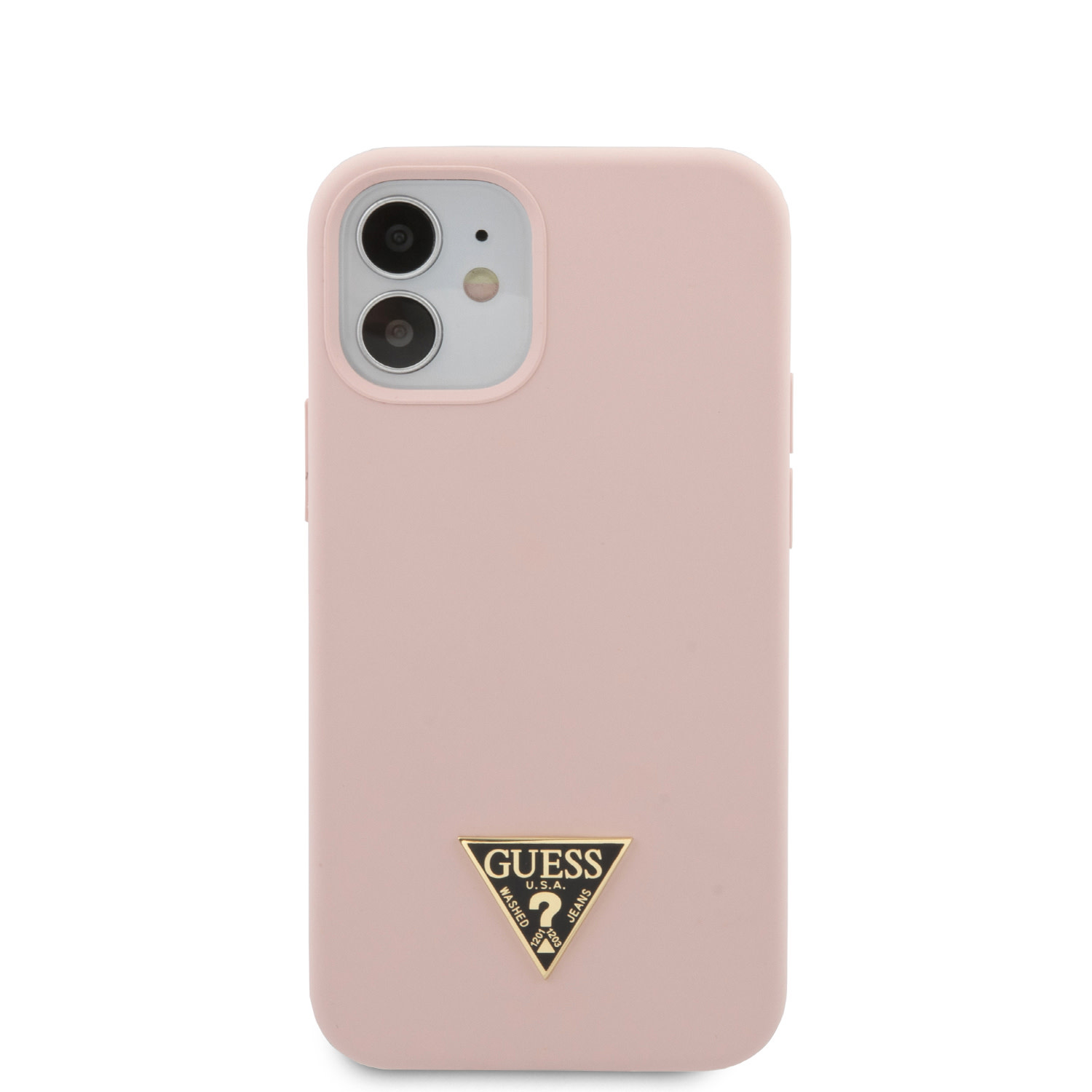 Guess Guess Apple iPhone 12 Mini Roze Backcover hoesje - silicone, foto 5 van 6