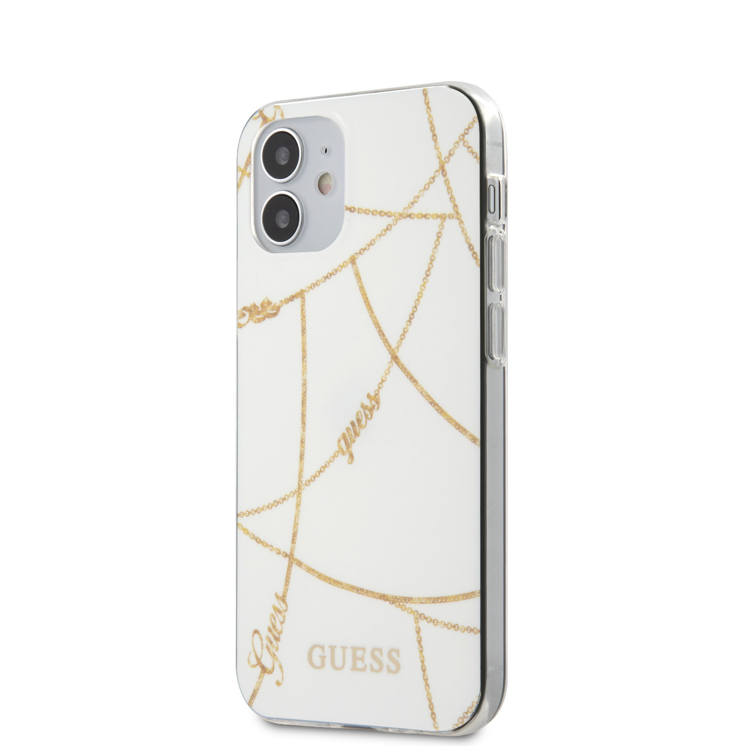 Guess Guess Apple iPhone 12 Mini Wit Backcover hoesje - TPU