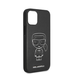 Karl Lagerfeld Apple iPhone 12 Mini Weiß Back-Cover hul - Embossed