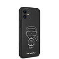 Karl Lagerfeld Karl Lagerfeld Apple iPhone 12 Mini White Back cover case - Embossed