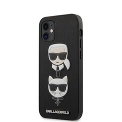 Karl Lagerfeld Apple iPhone 12 Mini Schwarz Back-Cover hul - Saffiano