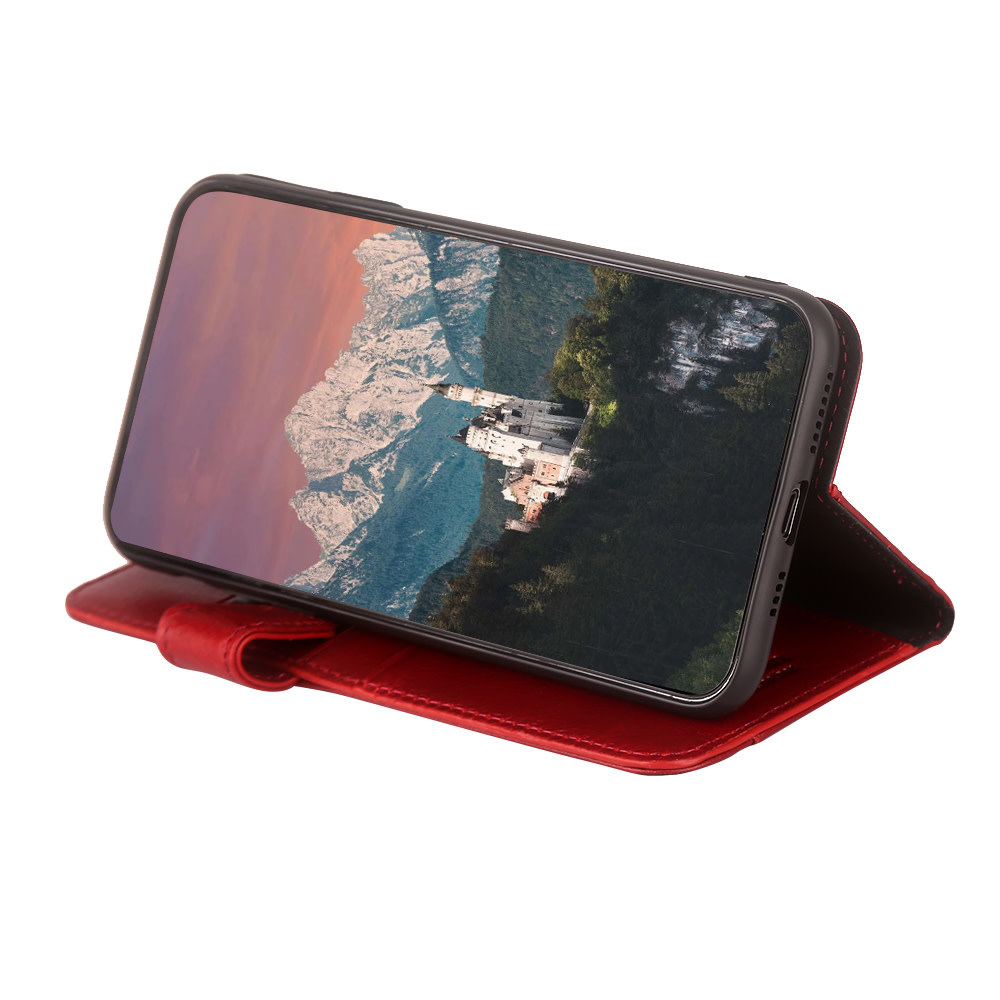 Pierre Cardin Pierre Cardin Rood hoesje iPhone 12 Pro Max - Book Case - Echt leder, foto 2 van 4