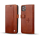Pierre Cardin Pierre Cardin Apple iPhone 12 Pro Max brown Book type case - Genuine leather Pierre Cardin Pierre Cardin Apple iPhone 12 Pro Max brown Book type case - Genuine leather