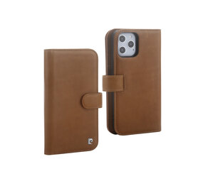 Pierre Cardin Pierre Cardin Apple iPhone 12 Pro Max brown Book type case - Genuine leather Pierre Cardin Pierre Cardin Apple iPhone 12 Pro Max brown Book type case - Genuine leather