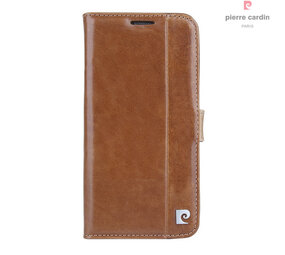 Pierre Cardin Pierre Cardin Samsung Galaxy S20 Plus brown Book type case - Genuine leather Pierre Cardin Pierre Cardin Samsung Galaxy S20 Plus brown Book type case - Genuine leather