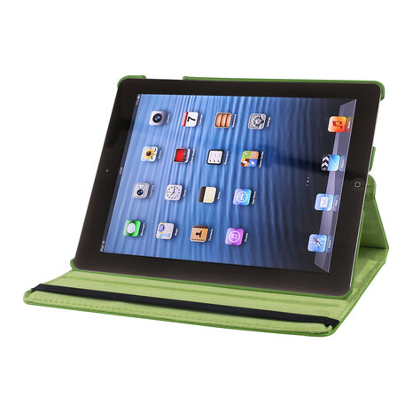 Apple iPad 2-3-4 Book case Groen Book Case Tablethoes - 360 graden draaibaar Apple iPad 2-3-4 Book case Groen Book Case Tablethoes - 360 graden draaibaar