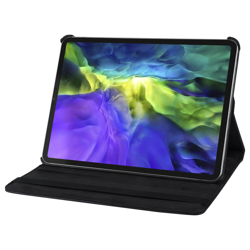Apple iPad Pro 11 inch 2020 zwart Book Case Tablethoes - 360 graden draaibaar Apple iPad Pro 11 inch 2020 zwart Book Case Tablethoes - 360 graden draaibaar