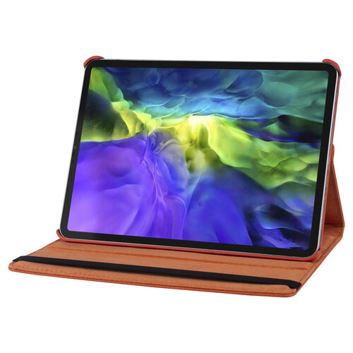 Apple iPad Pro 11 inch 2020 Orange Book Case Tablet - 360 degrees rotatable