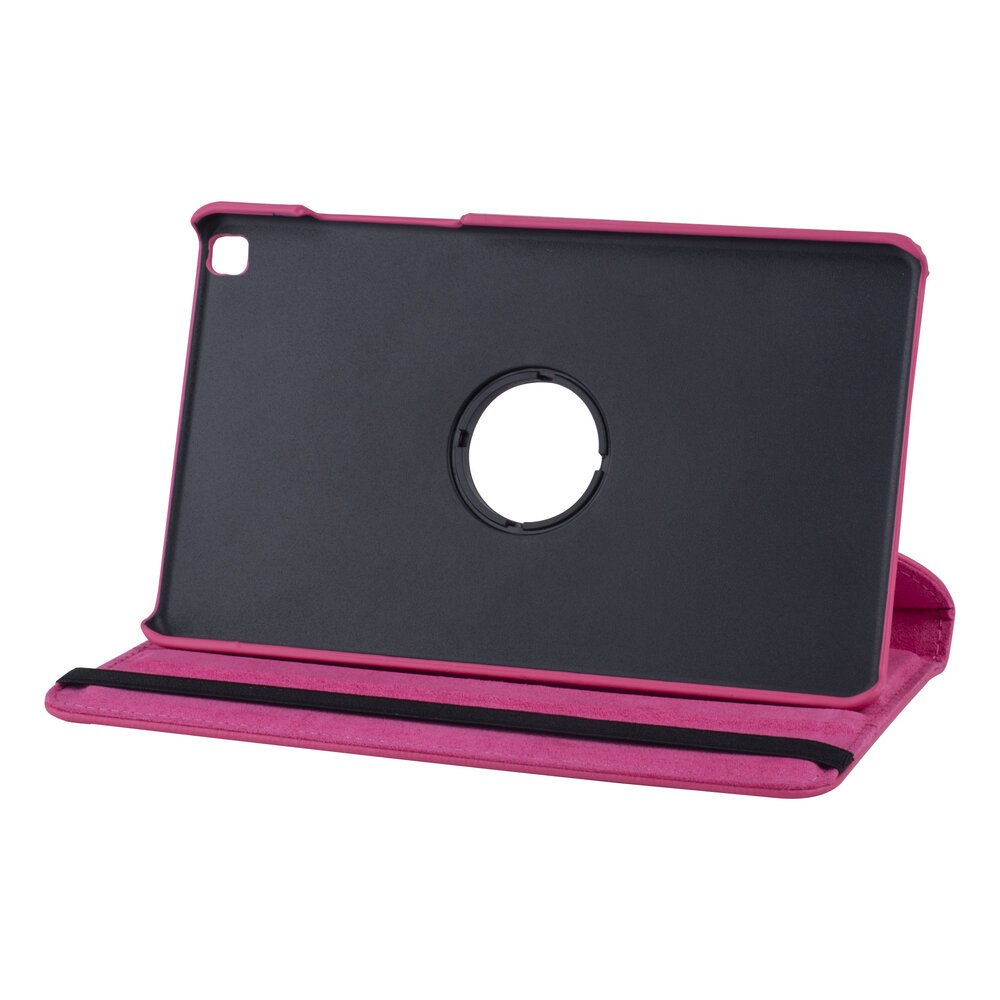 Samsung Tab A 8.0 2019 Felroze Book Case Tablethoes - 360 graden draaibaar Samsung Tab A 8.0 2019 Felroze Book Case Tablethoes - 360 graden draaibaar