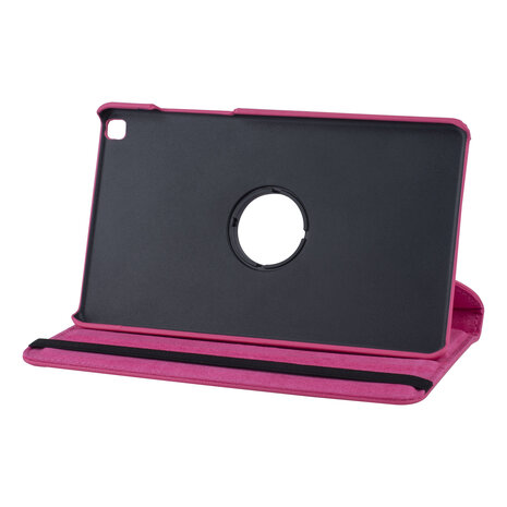 Samsung Tab A 8.0 2019 Felroze Book Case Tablethoes - 360 graden draaibaar Samsung Tab A 8.0 2019 Felroze Book Case Tablethoes - 360 graden draaibaar