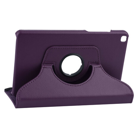Samsung Tab A 8.0 2019 Purper Book Case Tablethoes - 360 graden draaibaar Samsung Tab A 8.0 2019 Purper Book Case Tablethoes - 360 graden draaibaar