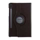 Samsung Tab S6 Bruin Book Case Tablethoes - 360 graden draaibaar