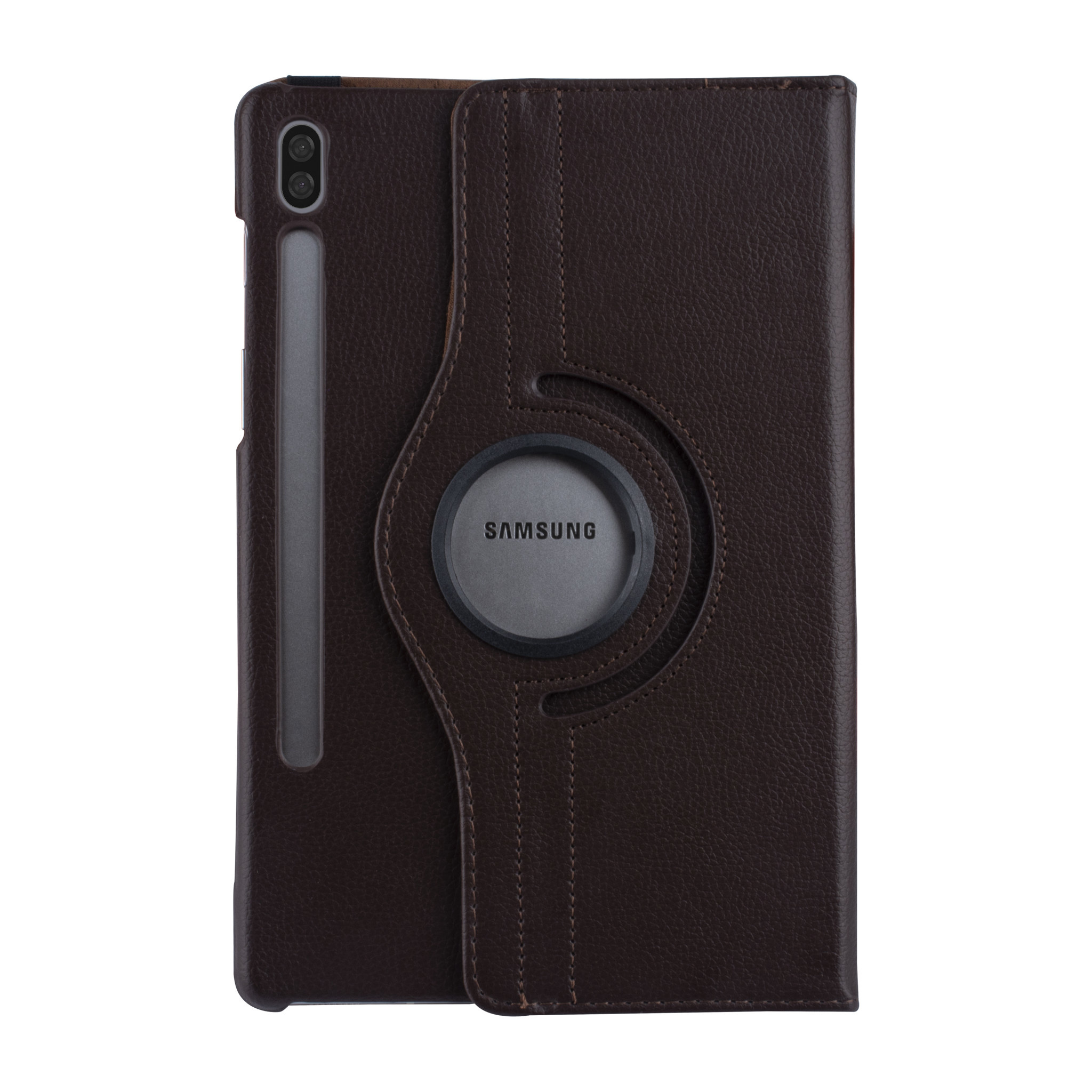 Samsung Tab S6 Bruin Book Case Tablethoes - 360 graden draaibaar
