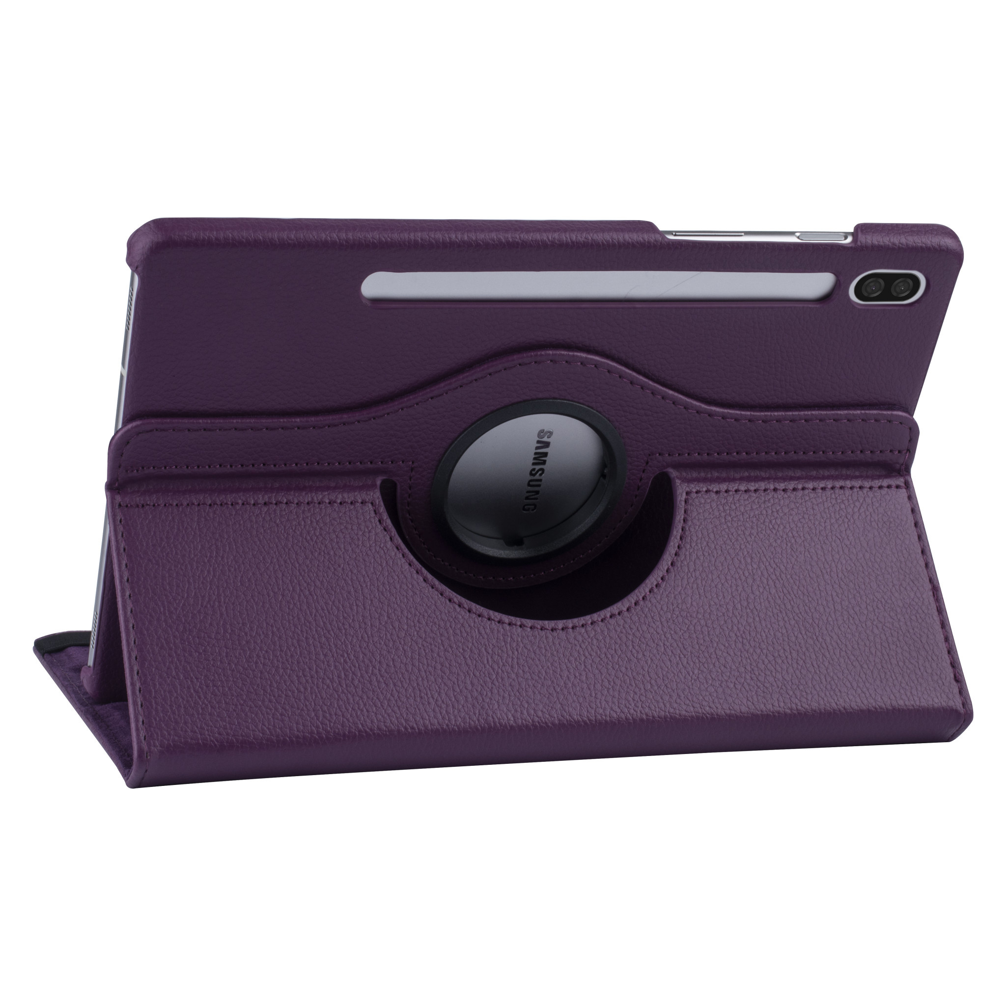 Samsung Tab S6 Paars Book Case Tablethoes - 360 graden draaibaar, foto 3 van 6
