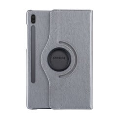 Samsung Tab S6 Zilver Book Case Tablethoes - 360 graden draaibaar
