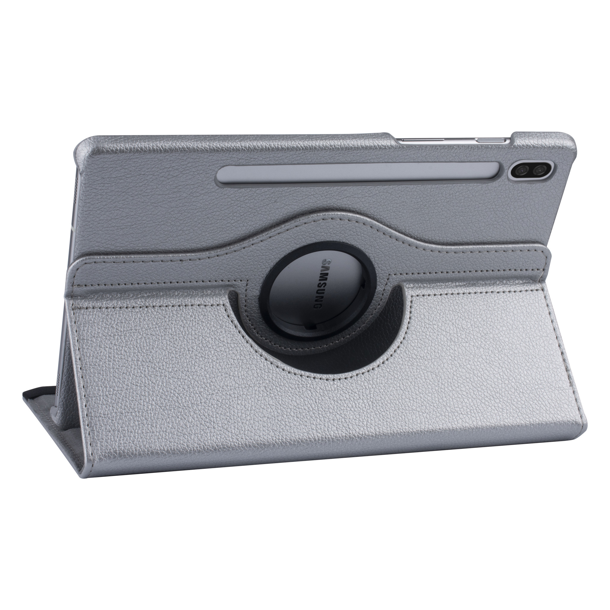 Samsung Tab S6 Zilver Book Case Tablethoes - 360 graden draaibaar, foto 3 van 6
