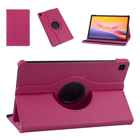 Samsung Tab S6 Lite Hot pink Book Case Tablet - Liquid Glitter Samsung Tab S6 Lite Hot pink Book Case Tablet - Liquid Glitter