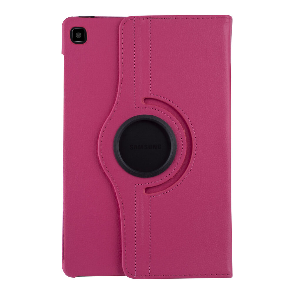 Samsung Tab S6 Lite Felroze Book Case Tablethoes - 360 graden draaibaar Samsung Tab S6 Lite Felroze Book Case Tablethoes - 360 graden draaibaar