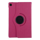 Samsung Tab S6 Lite Hot pink Book Case Tablet - Liquid Glitter