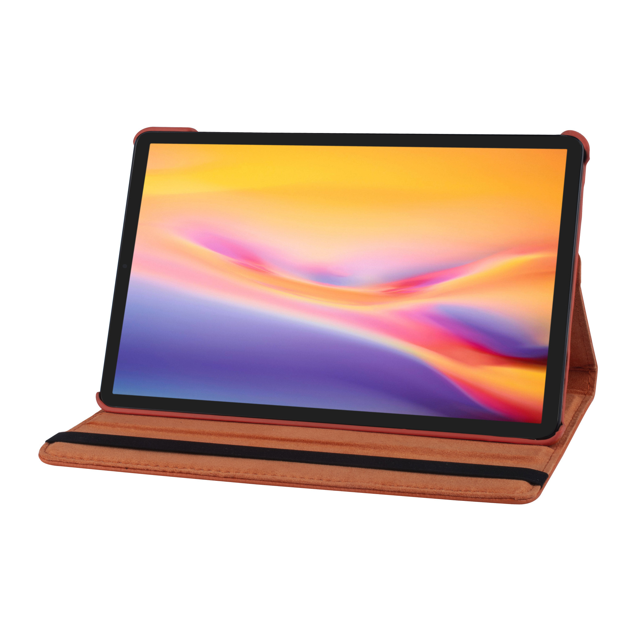 Samsung Tab S6 Lite Oranje Book Case Tablethoes - 360 graden draaibaar, foto 2 van 6