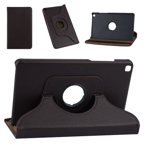 Samsung Tab A 8.0 2019 Brown Book Case Tablet - 360 degrees rotatable