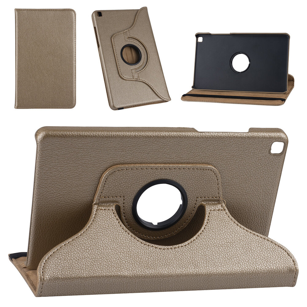 Samsung Tab A 8.0 2019 Gold Book Case Tablet - Liquid Glitter Samsung Tab A 8.0 2019 Gold Book Case Tablet - Liquid Glitter