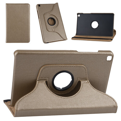 Samsung Tab A 8.0 2019 Gold Book Case Tablet - Liquid Glitter Samsung Tab A 8.0 2019 Gold Book Case Tablet - Liquid Glitter