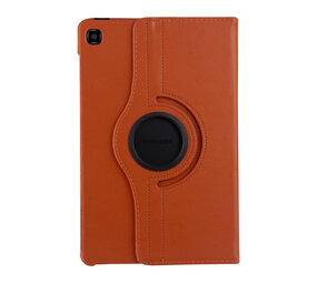 Samsung Tab S6 Lite Oranje Book Case Tablethoes - 360 graden draaibaar Samsung Tab S6 Lite Oranje Book Case Tablethoes - 360 graden draaibaar