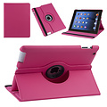 Apple iPad 2-3-4 Book case Felroze Book Case Tablethoes - 360 graden draaibaar