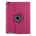 Apple iPad 2-3-4 Hot Pink Book Case Tablet - 360 degrees rotatable