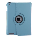 Apple iPad 2-3-4 Bleu clair Tablet Housse - 360 degrés rotatif Apple iPad 2-3-4 Bleu clair Tablet Housse - 360 degrés rotatif