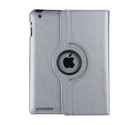 Apple iPad 2-3-4 Silber Book Case Tablet - 360 Grad drehbar Apple iPad 2-3-4 Silber Book Case Tablet - 360 Grad drehbar