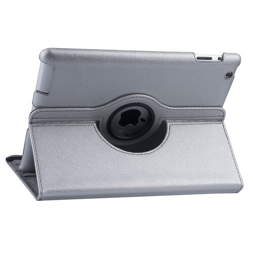 Apple iPad 2-3-4 argent Tablet Housse - 360 degrés rotatif