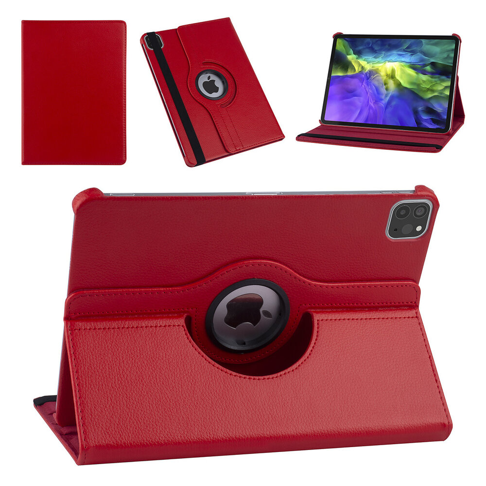 Apple iPad Pro 11 inch 2020 Red Book Case Tablet - 360 degrees rotatable Apple iPad Pro 11 inch 2020 Red Book Case Tablet - 360 degrees rotatable