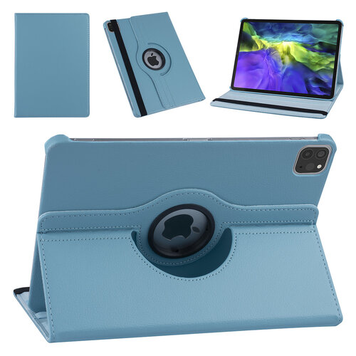 Apple iPad Pro 11 inch 2020 Hellblau Book Case Tablet - 360 Grad drehbar