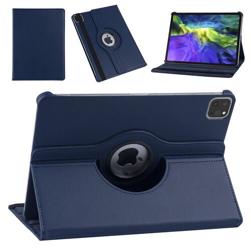 Apple iPad Pro 11 inch 2020 Dark Blue Book Case Tablet - 360 degrees rotatable