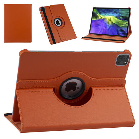 Apple iPad Pro 11 inch 2020 Orange Tablet Housse - 360 degrés rotatif Apple iPad Pro 11 inch 2020 Orange Tablet Housse - 360 degrés rotatif