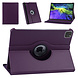 Apple iPad Pro 11 inch 2020 Paars Book Case Tablethoes - 360 graden draaibaar Apple iPad Pro 11 inch 2020 Paars Book Case Tablethoes - 360 graden draaibaar