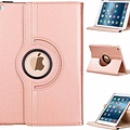 Apple iPad 9.7 (2017) en Apple iPad 9.7 (2018) Rose Gold 360 graden draaibaar hoes - Book Case Tablethoes