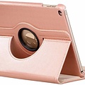 Apple iPad 9.7 (2017) en Apple iPad 9.7 (2018) Rose Gold 360 graden draaibaar hoes - Book Case Tablethoes