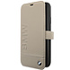 BMW BMW Apple iPhone 11 Pro Max Taupe Book type housse - Cuir véritable BMW BMW Apple iPhone 11 Pro Max Taupe Book type housse - Cuir véritable