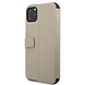 BMW BMW Apple iPhone 11 Pro Max Taupe Book type housse - Cuir véritable BMW BMW Apple iPhone 11 Pro Max Taupe Book type housse - Cuir véritable