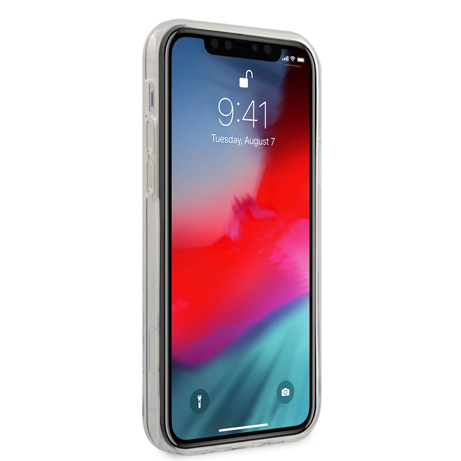 Guess Guess Apple iPhone 12 Pro Max zwart Backcover hoesje - Flower TPU, foto 3 van 3
