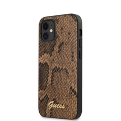 Guess Apple iPhone 12 Mini Braun Back-Cover hul - Python