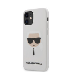 Karl Lagerfeld Apple iPhone 12 Mini White Back cover case - Karl's Head