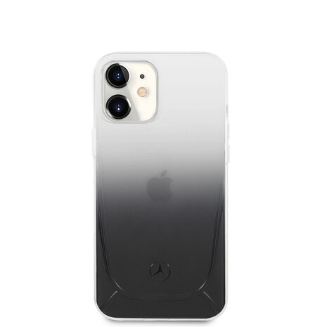 Mercedes-Benz Mercedes-Benz Apple iPhone 12 Mini Black Back cover case - Transparant Mercedes-Benz Mercedes-Benz Apple iPhone 12 Mini Black Back cover case - Transparant
