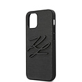 Karl Lagerfeld Karl Lagerfeld Apple iPhone 12 Mini Black Back cover case - Lizard Signature