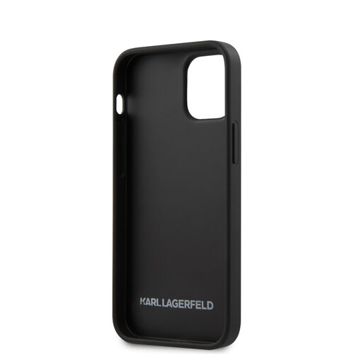 Karl Lagerfeld Karl Lagerfeld Apple iPhone 12 Mini Black Back cover case - Lizard Signature